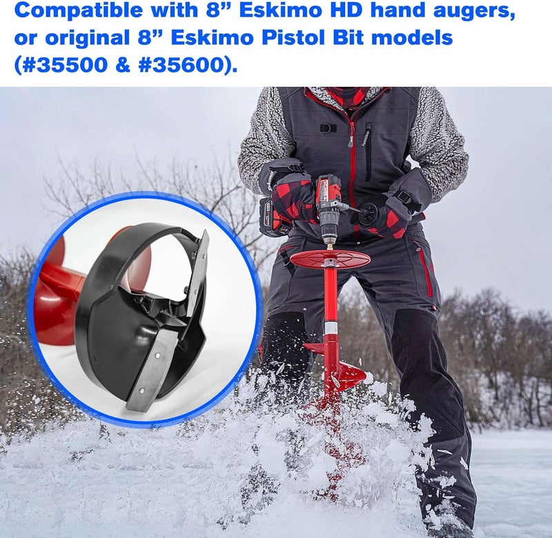 JIOTAR 8 Inch Hand Auger Blades RB8 Replacement Eskimo Hand Augers, 8” Eskimo Pistol Bit - Image 2
